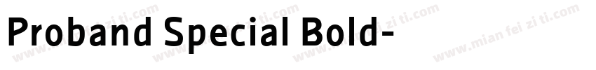 Proband Special Bold字体转换